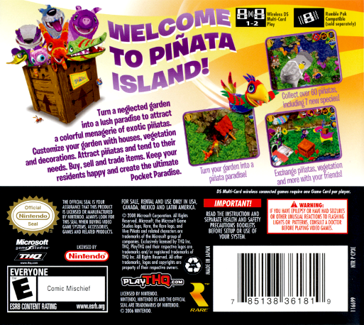 Viva Pinata - Pocket Paradise — box-2D-back (US)