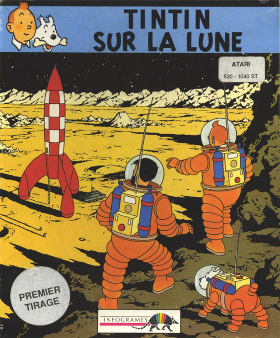 Tintin on the Moon — box-2D (FR)