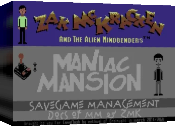 Maniac Mansion + Zak McKracken — box-3D (WOR)
