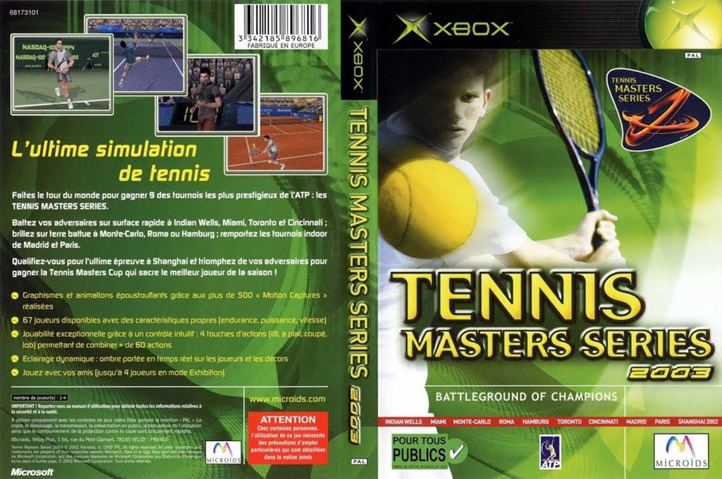 Tennis Masters Series 2003 — box-texture (FR)