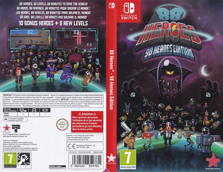 88 Heroes - 98 Heroes Edition — box-texture (EU)