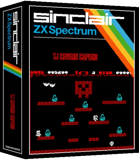 TJ's Cavern Capers — box-3D (SS)