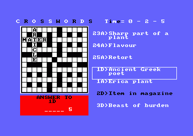 Crosswords — ss (EU)