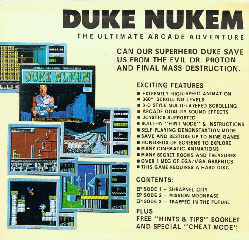 Duke Nukum : Episode 2 Mission Moonbase box art