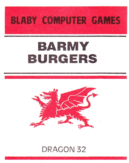 Barmy Burgers box art