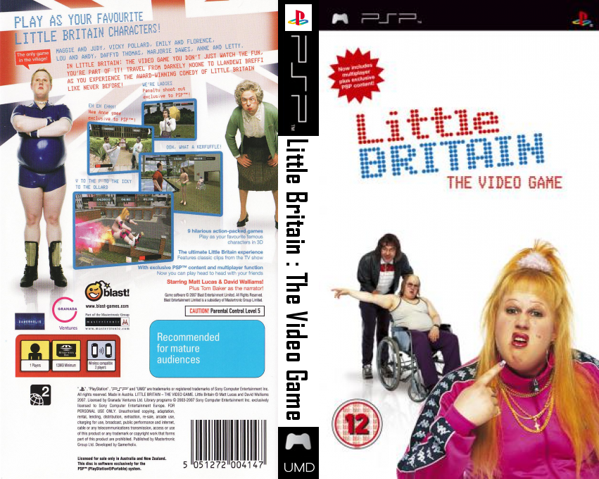 Little Britain - The Video Game — box-texture (EU)