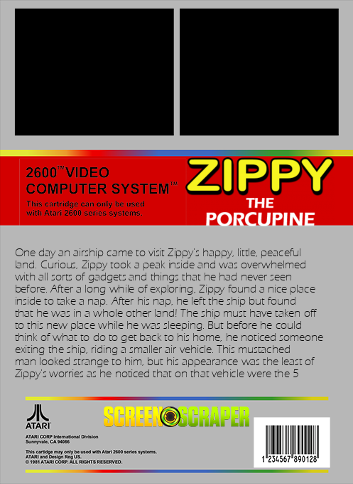 Zippy The Porcupine — box-2D-back (SS)