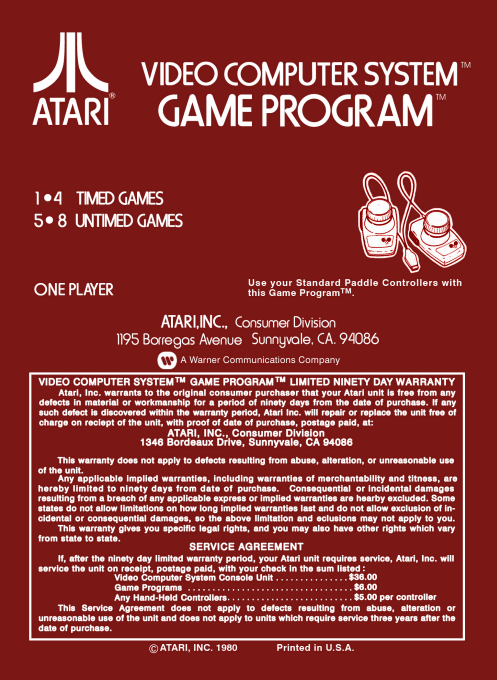 Night Driver — box-2D-back (US)