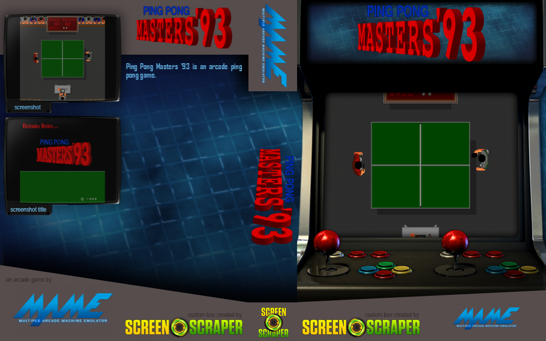Ping Pong Masters '93 — box-texture (SS)