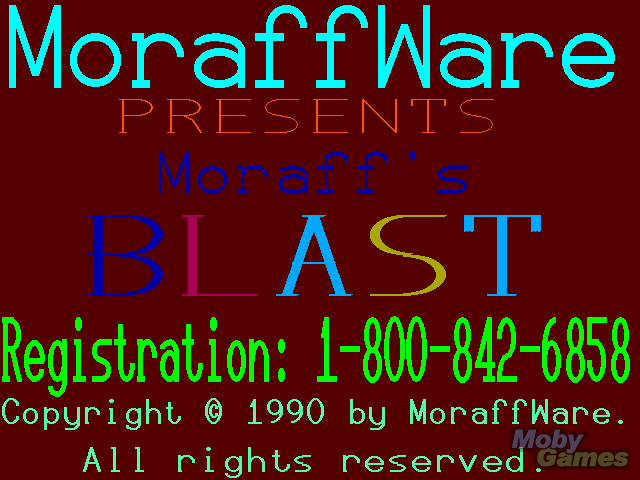 Moraff's Blast I box art