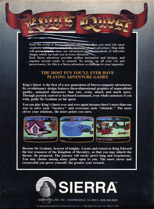 King's Quest - Quest For The Crown — box-2D-back (EU)