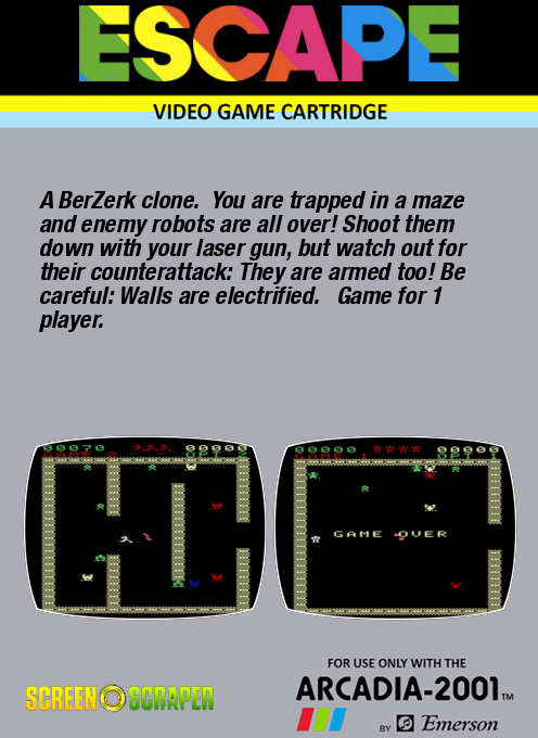 Escape — box-2D-back (US)