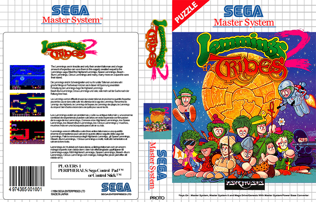 Lemmings 2 - The Tribes — box-texture (WOR)