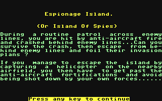 Espionage Island - Island Of Spies — sstitle (WOR)