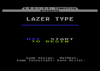 Lazer Type — sstitle (WOR)
