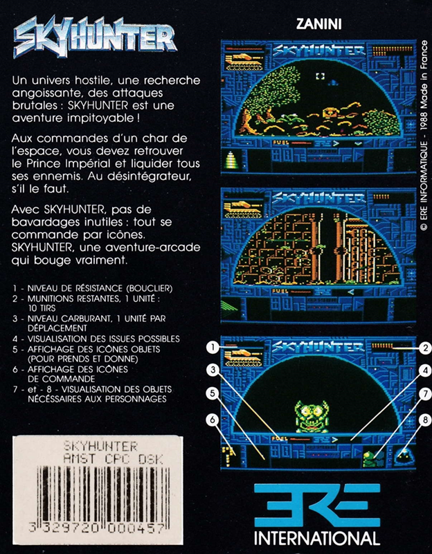 Sky Hunter — box-2D-back (FR)