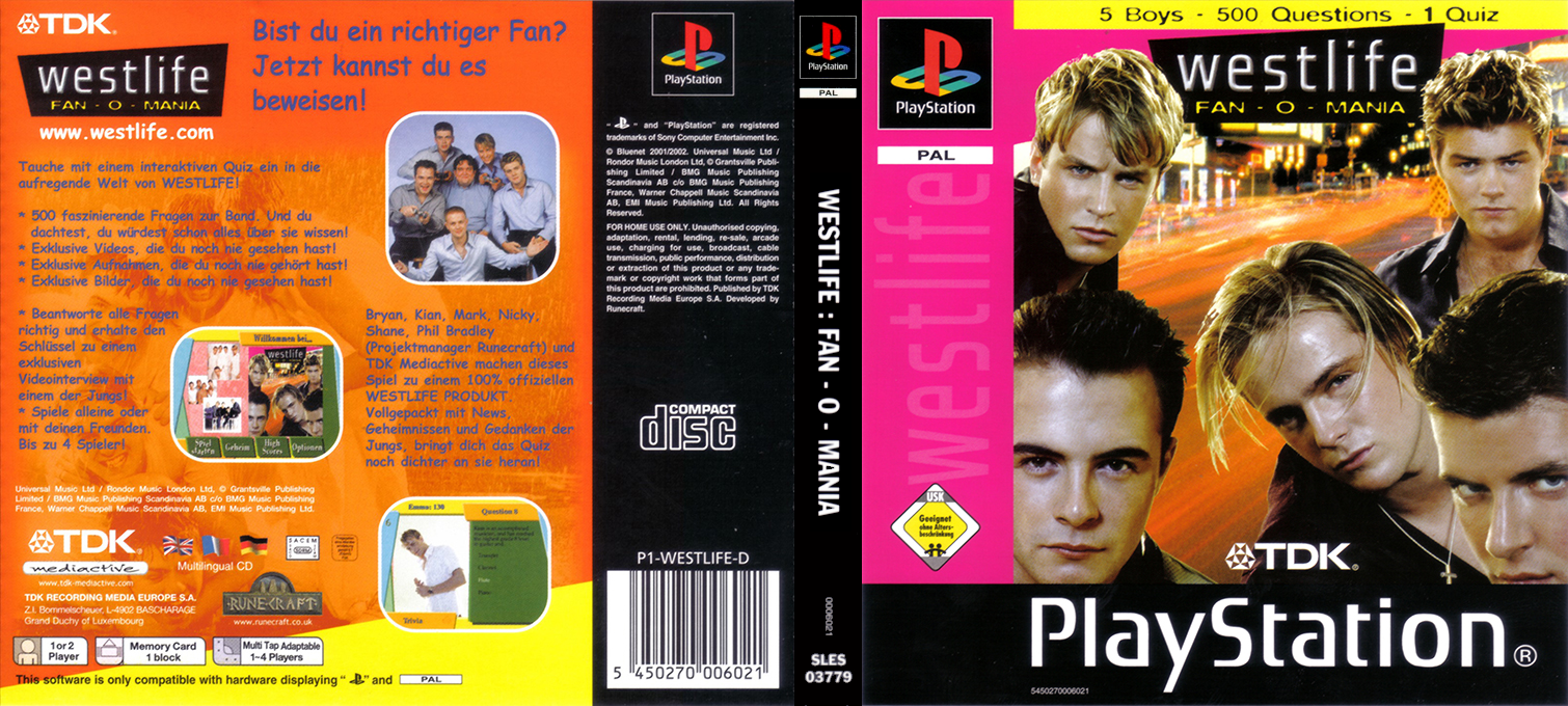 Westlife - Fan-o-mania — box-texture (DE)