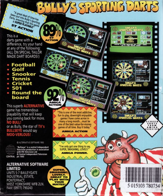 Bully's Sporting Darts — box-2D-back (EU)