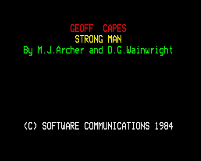 Geoff Capes Strong Man — sstitle (EU)