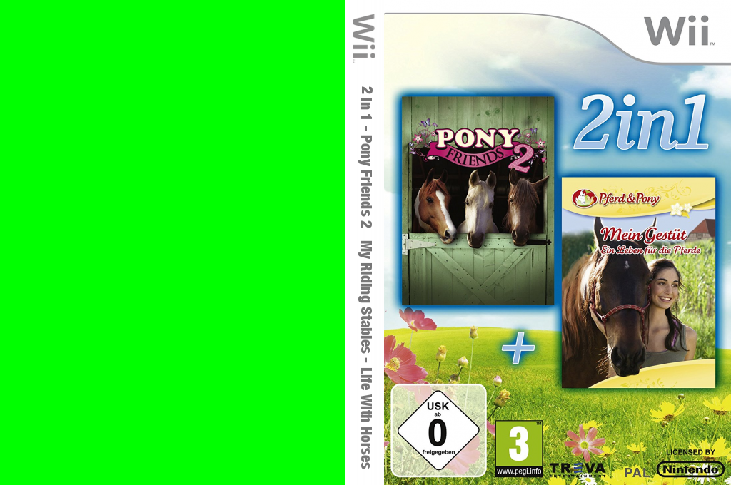 2 in 1 - Pony Friends 2 + My Riding Stables - Life with Horses — box-texture (DE)