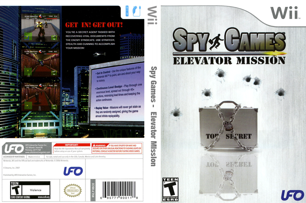 Spy Games : Elevator Mission — box-texture (US)