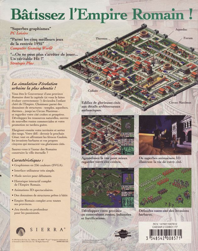 Caesar II — box-2D-back (FR)