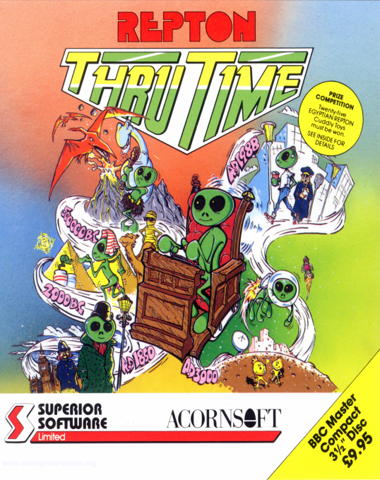 Repton 3 - Repton Thru Time box art