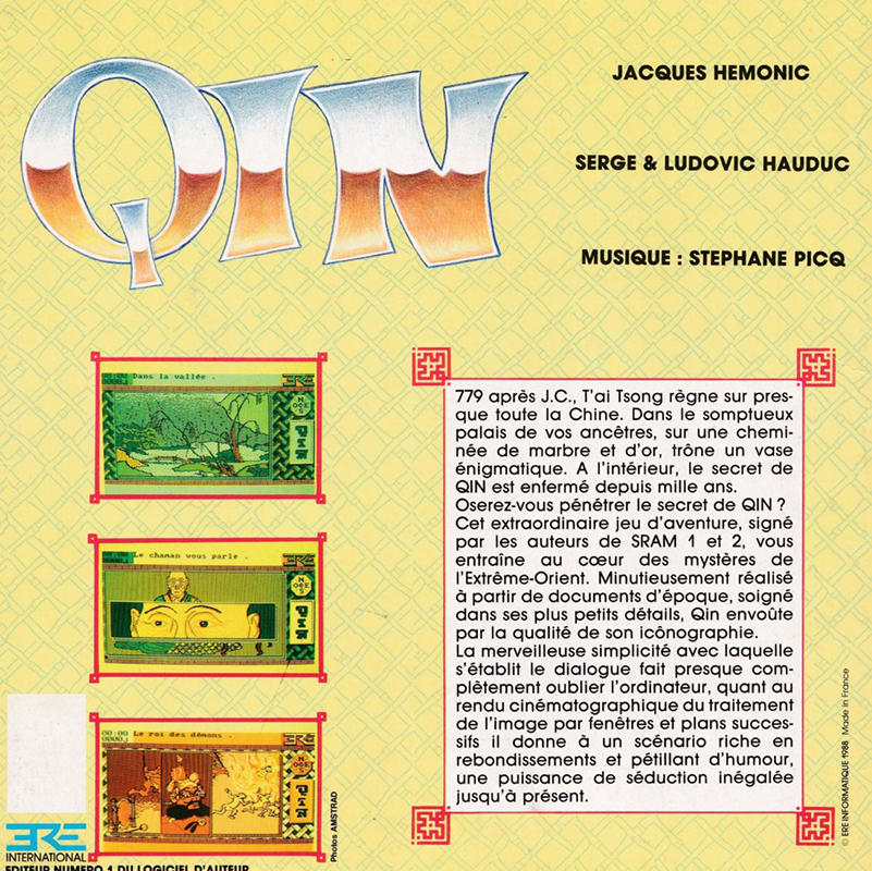 Qin - L'Enigme De L'Armée De Pierre — box-2D-back (FR)