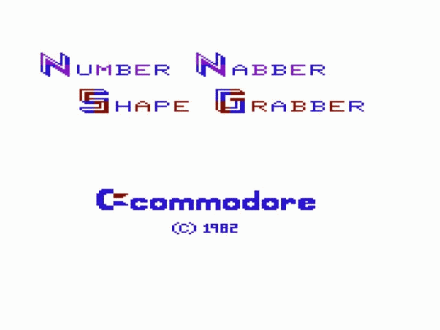 Number Nabber, Shape Grabber — sstitle (WOR)