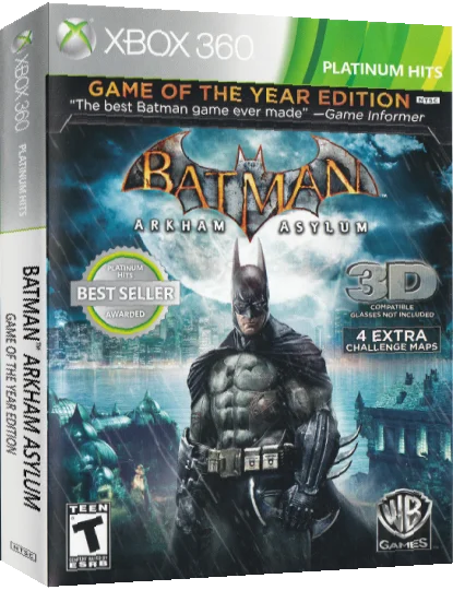 Batman - Arkham Asylum - Game of the Year Edition — box-3D (US)