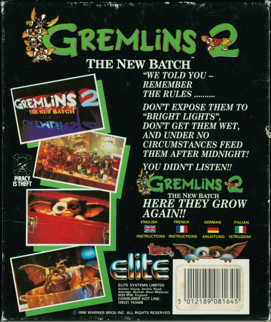 Gremlins 2 - The New Batch — box-2D-back (EU)