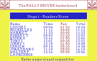 Rally Driver — sstitle (EU)