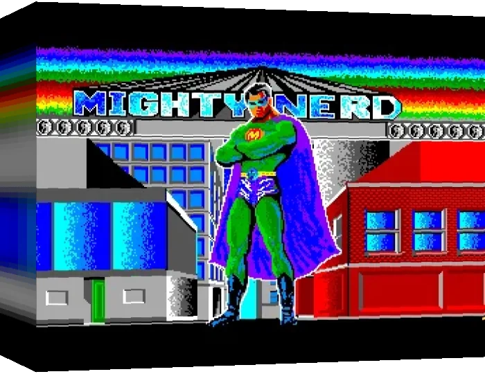 Mighty Nerd Vs The Super Villains — box-3D (WOR)