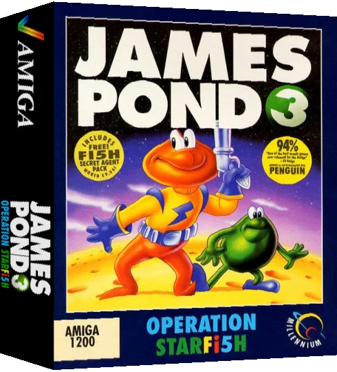 James Pond 3 - Operation Starfish — box-3D (EU)
