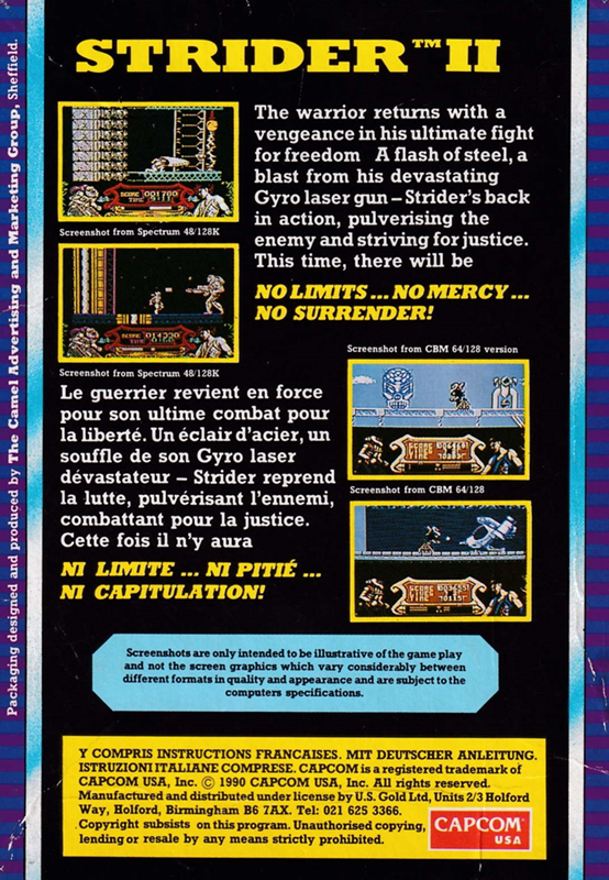 Strider 2 — box-2D-back (EU)