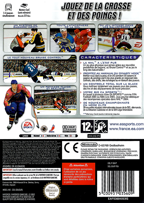 NHL 2004 — box-2D-back (FR)