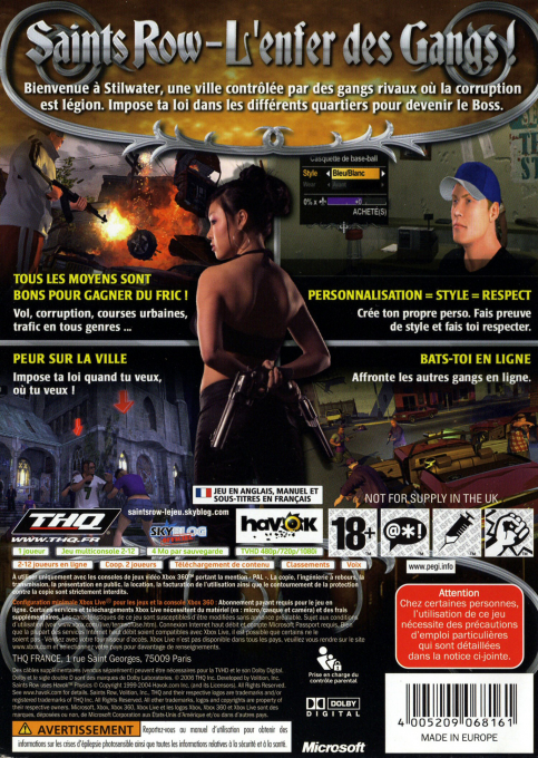 Saints Row — box-2D-back (FR)