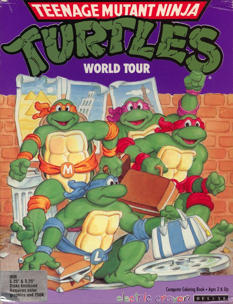 Electric Crayon Deluxe : Teenage Mutant Ninja Turtles - World Tour box art