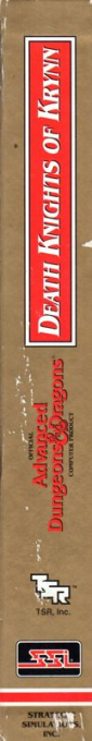 Advanced Dungeons & Dragons - Death Knights of Krynn - A DragonLance Fantasy Role-Playing Epic, Vol.II — box-2D-side (US)
