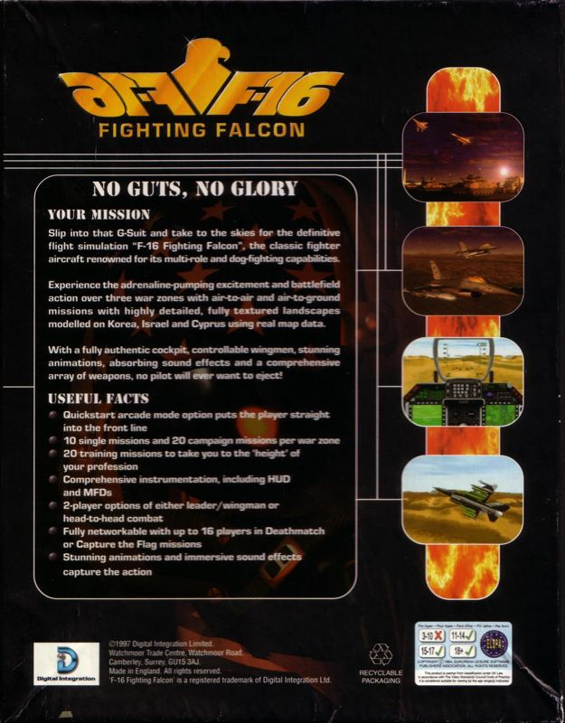 F-16 Fighting Falcon — box-2D-back (EU)