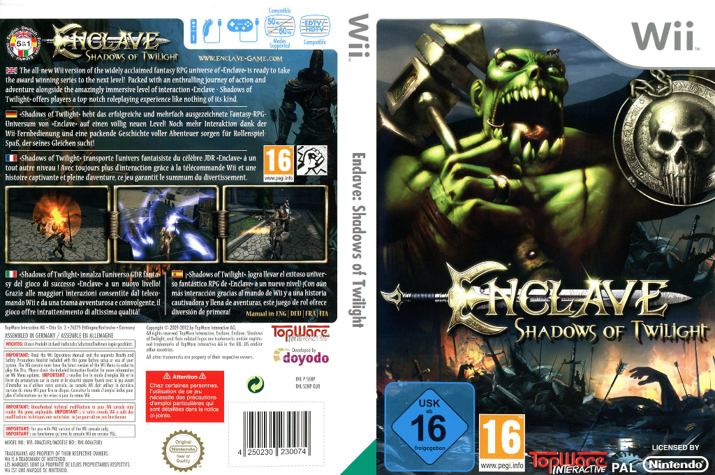 Enclave - Shadows of Twilight — box-texture (EU)