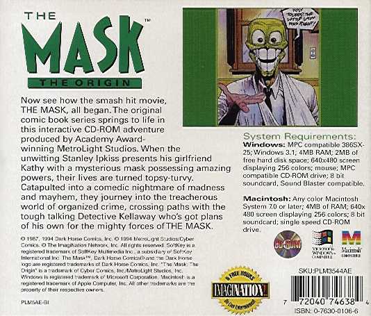 The Mask: The Origin — box-2D-back (WOR)