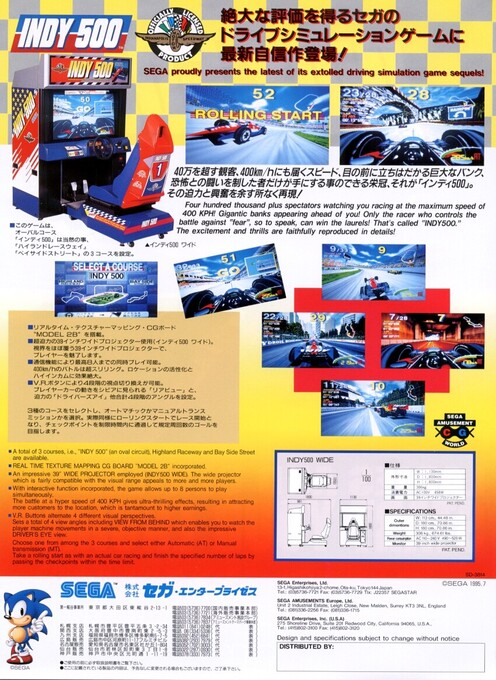 Indy 500 — box-2D-back (JP)