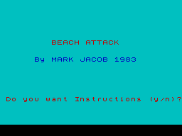 Beach Attack — sstitle (WOR)