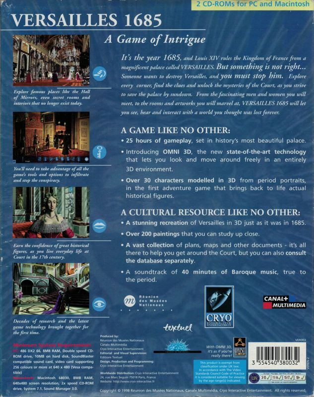 Versailles 1685 — box-2D-back (EU)