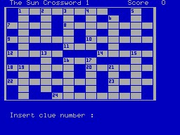 Sun Computer Crosswords Volume 1, The — ss (WOR)