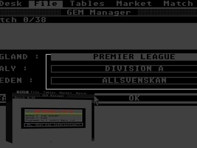 GEM Manager	1995-96 — mixrbv2 (WOR)
