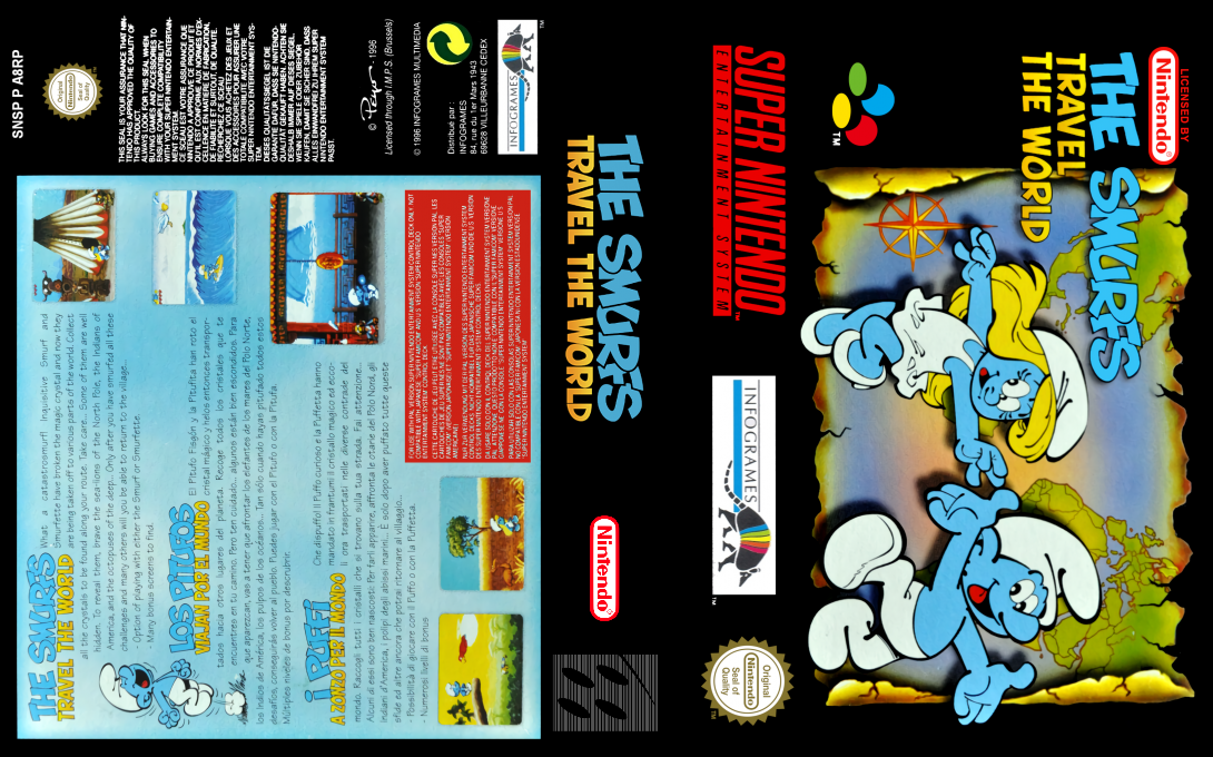 Smurfs Travel The World The — box-texture (EU)