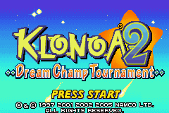 Klonoa 2 - Dream Champ Tournament — sstitle (US)