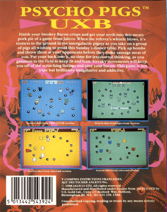 Psycho Pigs Uxb — box-2D-back (EU)